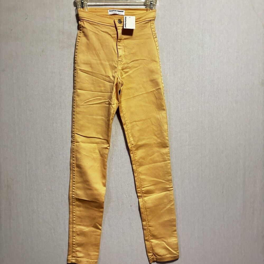 American Apparel Easy Jean Melon Glacé High Rise Denim Size XS X-Small NWT